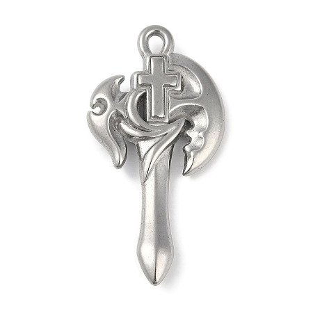 Non-Tarnish 304 Stainless Steel Pendants STAS-Q328-01P-01-1