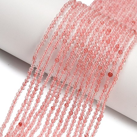 Cherry Quartz Glass Beads Strands G-Z116-A09-2mm-1