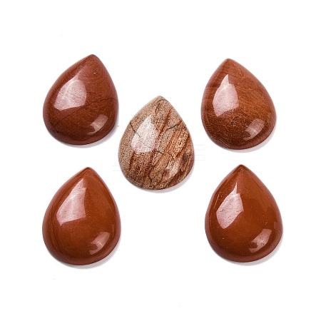 Natural Red Jasper Cabochons G-B085-03B-06-1