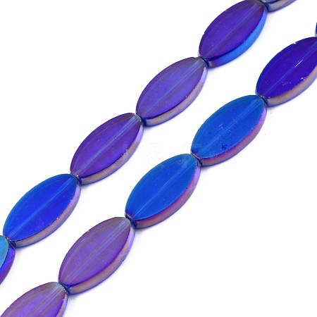 Painted Transparent Glass Beads Strands GLAA-E033-06A-01-1