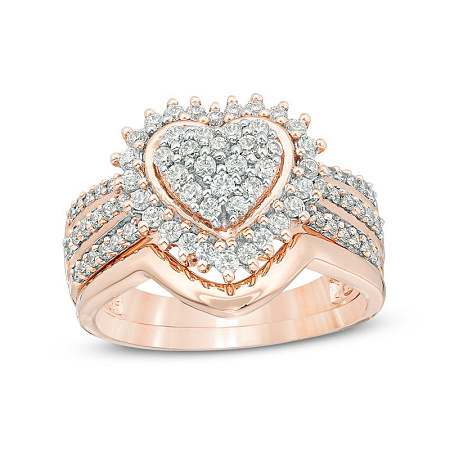 2Pcs Alloy with Crystal Rhinestone Finger Rings FS-WG59BB6-08-1