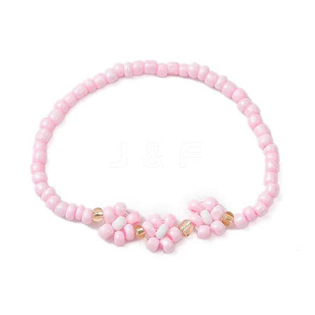 Glass Seed Stretch Bracelets BJEW-JB110103-04-1