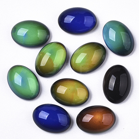 Translucent Glass Cabochons GLAA-T023-02F-01-1