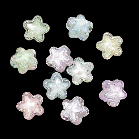 Plating Transparent Acrylic Beads AC-CBA6B5D-02-1