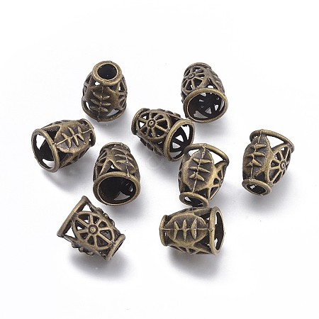 Tibetan Style Alloy Bead Cones PALLOY-F262-022AB-1
