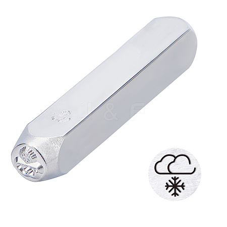 Iron Metal Stamps AJEW-BC0001-60-005-1