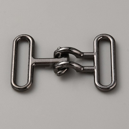 Alloy Snap Lock Clasps PALLOY-WH0107-01A-B-1