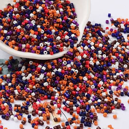 Baking Paint Glass Seed Beads SEED-S042-05B-49-1