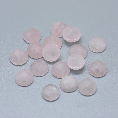 Natural Rose Quartz Cabochons G-F656-02B-1