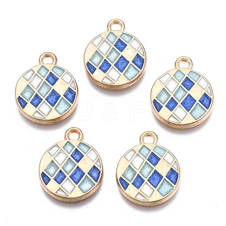 Alloy Enamel Pendants X-ENAM-N054-58A-RS-1