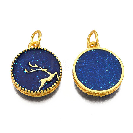 Alloy Enamel Pendants ENAM-N056-039-1