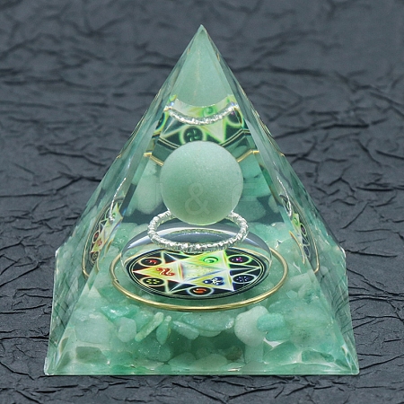 Resin Orgonite Pyramid X1-PW-WG36540-02-1