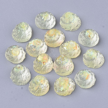 Transparent Epoxy Resin Cabochons CRES-T020-01D-1