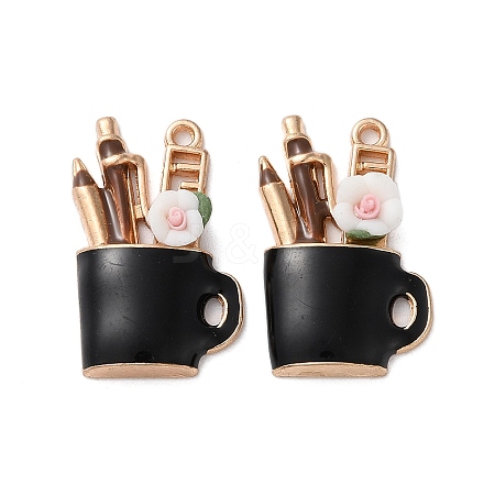 Alloy Enamel Pendants FIND-O003-02A-KCG-1