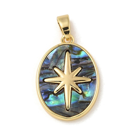 Brass Resin Pendants KK-U046-15G-1