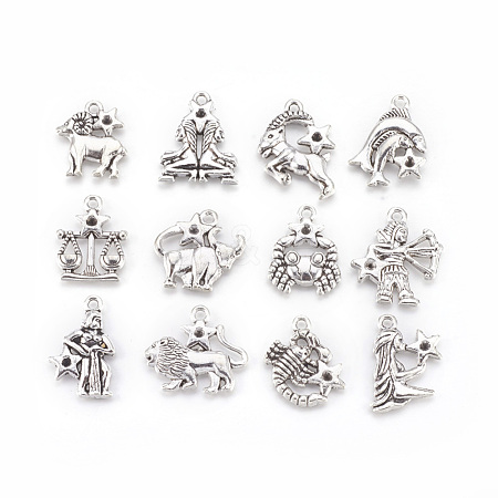 Tibetan Style Alloy Pendant Rhinestone Settings PALLOY-WH0047-01AS-1