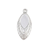 304 Stainless Steel Pendant Cabochon Setting SA-CBA038A-04P-1