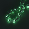 Luminous Handmade Lampwork Silver Foil Beads Strand FOIL-N029-03A-4