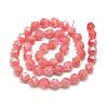 Natural Rhodochrosite Beads Strands G-S149-10-8mm-2