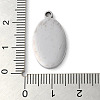 Non-Tarnish 304 Stainless Steel Pendants STAS-D025-05P-01-3