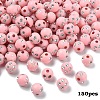 150Pcs Opaque Acrylic Beads MACR-YW0004-21B-1