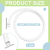 2 Rolls Plastic Aluminum Curved Shaped Tube FIND-PH0029-23C-2
