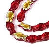 Transparency Electroplate Glass Beads Strands GLAA-T023-40A-10-4