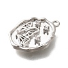 Brass Micro Pave Cubic Zirconia Pendants LS-KK-Q035-16C-P-2
