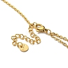 Ion Plating(IP) 304 Stainless Steel Lariat Necklaces for Women NJEW-K259-06G-3