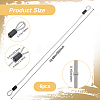 201 Stainless Steel Wire with Plastic Frame Lock for Motorbike AJEW-WH20006-81B-2