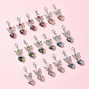 20Pcs 5 Colors Angel Glass Acrylic Pendants HJEW-FS00016-7