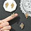 SHEGRACE Brass Micro Pave Clear Cubic Zirconi Twister Clasps XGRQ6B583-885G-4