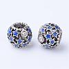 Alloy Enamel European Beads MPDL-T001-01C-2