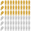 160Pcs 2 Colors Alloy Tube Bails FIND-SP0004-48-1