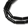 Natural Black Onyx(Dyed & Heated) Beads Strands G-H087-H02-01A-4