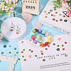 96Pcs 16 Styles Alloy Enamel Bead Caps FIND-CA0011-46-5