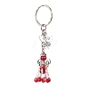 Glass Beaded Keychains KEYC-MZ00031-3