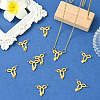 10Pcs 304 Stainless Steel Bowknot Connector Charms STAS-SC0010-53-5
