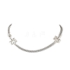 304 Stainless Steel Star of David Link Chain Necklaces NJEW-JN05658-1