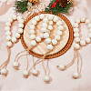 Wooden Beaded Napkin Rings AJEW-FH00002-5