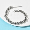 304 Stainless Steel Rolo Chain Bracelets for Women BJEW-A160-05P-1