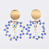 Dangle Stud Earrings EJEW-JE03683-2