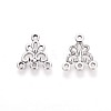 Triangle Tibetan Style Alloy Chandelier Components Links X-LF0178Y-2