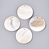 Natural Freshwater Shell Big Pendants SHEL-Q028-14-1