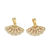 Brass Micro Pave Cubic Zirconia Pendants KK-I371-37G-02-2