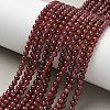 Natural Garnet Beads Strands X-G-Z104-A01-4mm-1