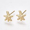 Brass Stud Earring Findings X-KK-S350-34G-1