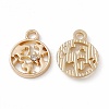 Alloy Crystal Rhinestone Pendants ALRI-K049-07G-2