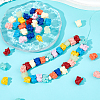 100Pcs Synthetic Coral Beads CORA-HS0001-01-5