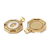 Brass Micro Pave Cubic Zirconia Pendants KK-D057-06G-2